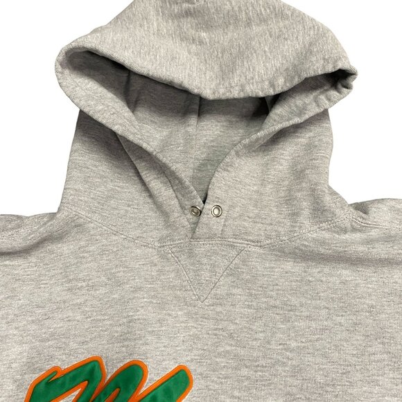 Team Edition Apparel Mens XL Miami Dolphins Gray Pullover Hoodie Sweatshirt NFL - Picture 6 of 13